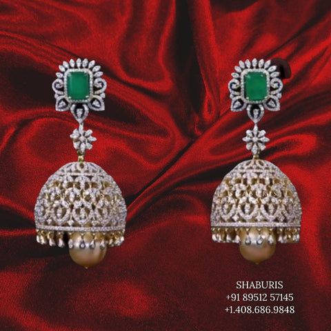 The Mallika Silver Jhumka (Red/Oxidised)-Buy Pure Silver Jhumkas Online —  KO Jewellery